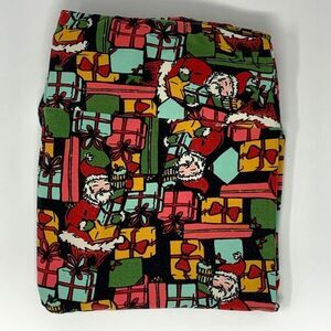 LuLaRoe Christmas Santa with‎ Presents Women's Leggings Size Tall & Curvy
